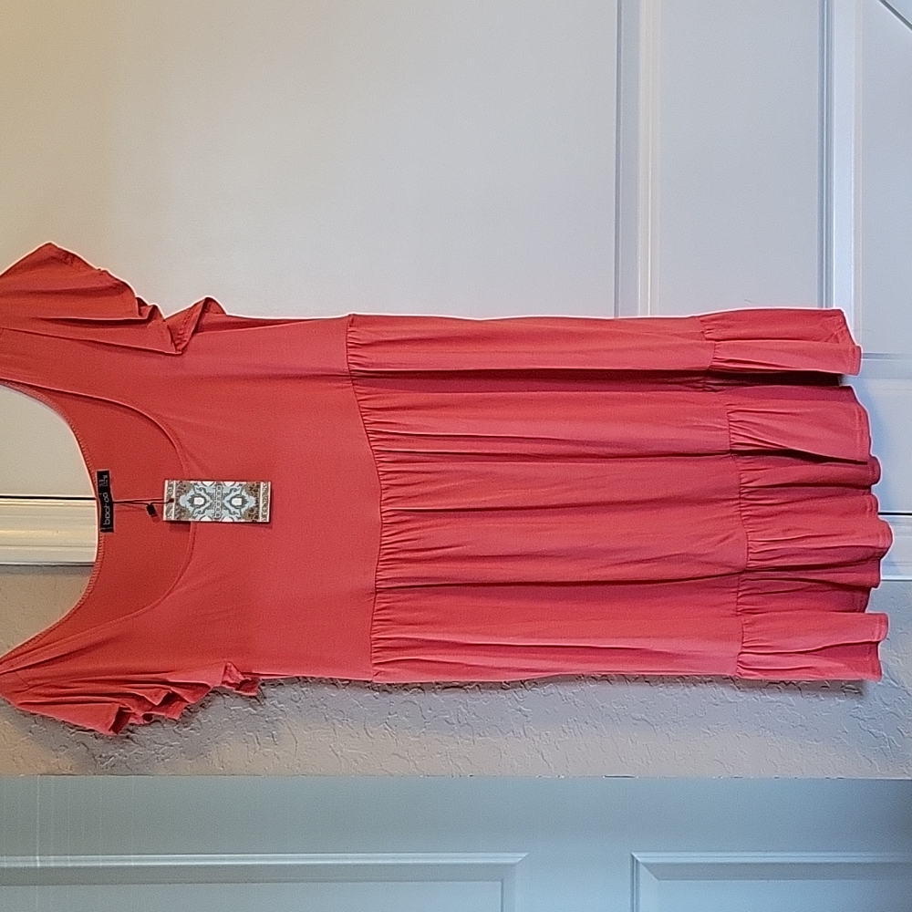 Coral Dress by Boohoo, US Size 10, New
